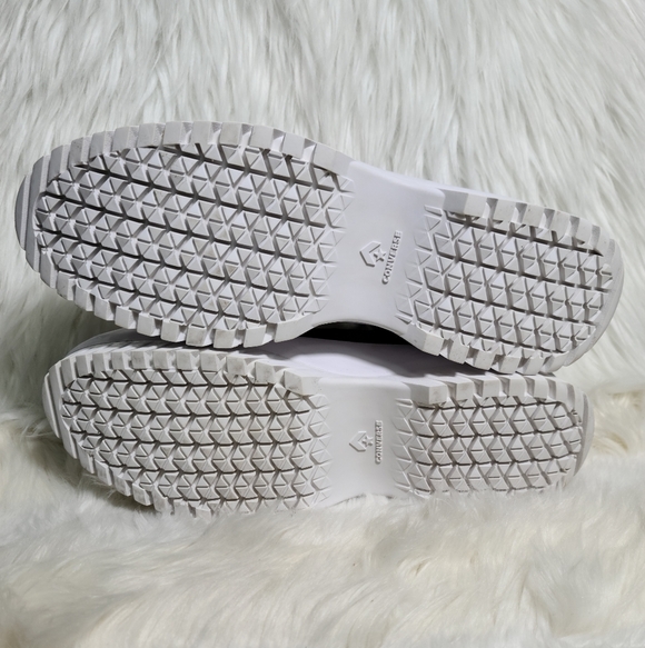 Converse Black and White Platform Sneakers - Picture 6 of 7